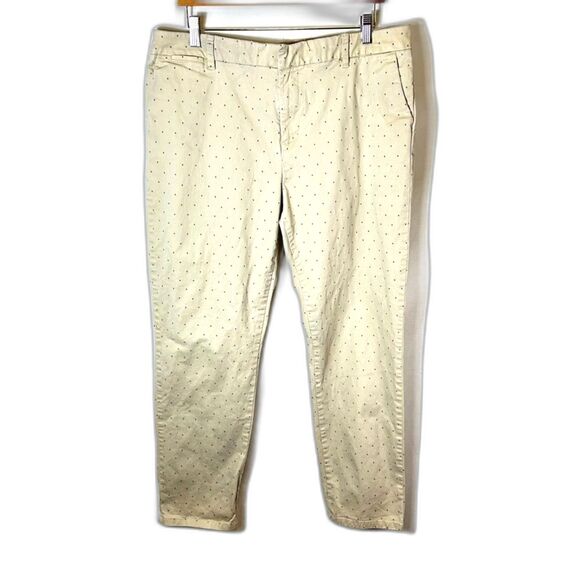 Tommy Hilfiger Hampton Tan "H" Pattern Stretch Slim Leg Chino Pants Size 16 - Picture 3 of 16